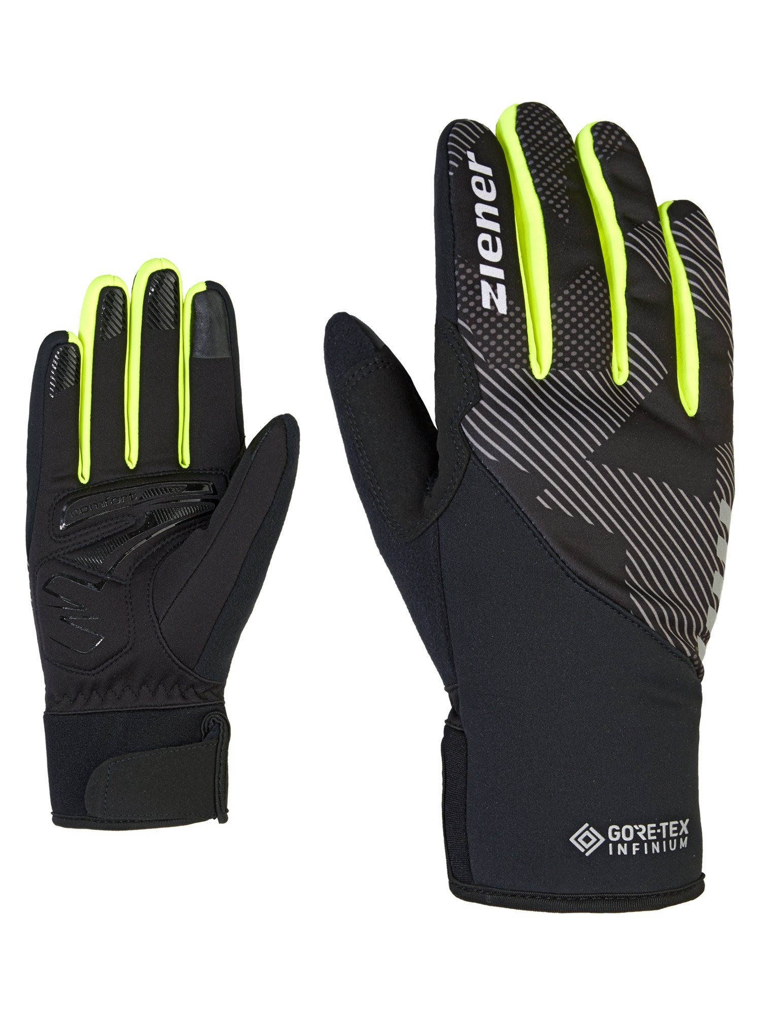 GTX grau Ziener INF Fahrradhandschuhe DAGUR TOUCH