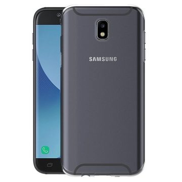 CoolGadget Handyhülle Transparent Ultra Slim Case für Samsung Galaxy J7 2017 5,5 Zoll, Silikon Hülle Dünne Schutzhülle für Samsung J7 2017 Hülle