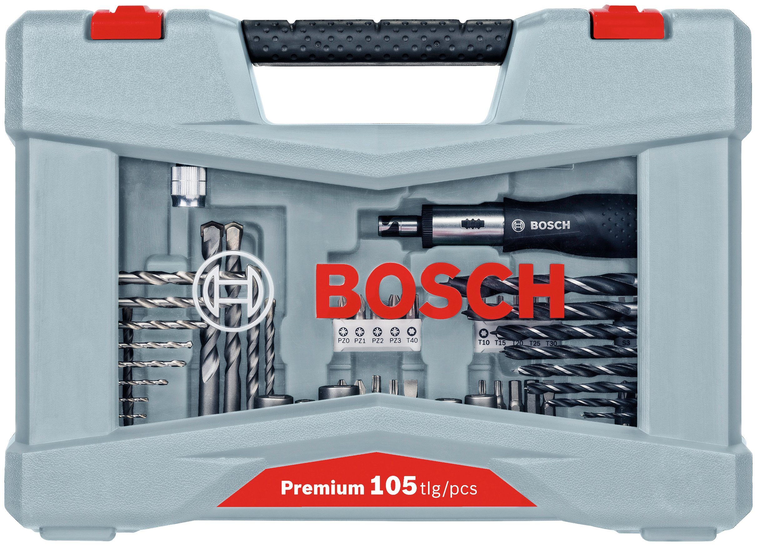 Premium Bitset 105-teilig Professional Bosch X-Line, Bohrer- und