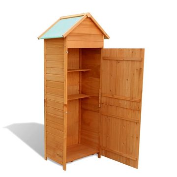 furnicato Gartenbox Gartenschrank Braun 79x49x190 cm