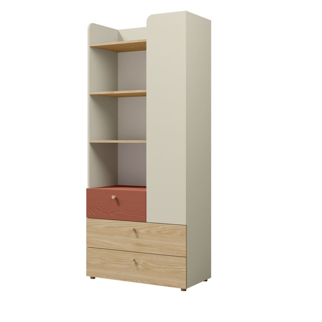 Compleo Kleiderschrank Spielzeugschrank, Moderne Kindermöbel fürs Kinderzimmer SKY