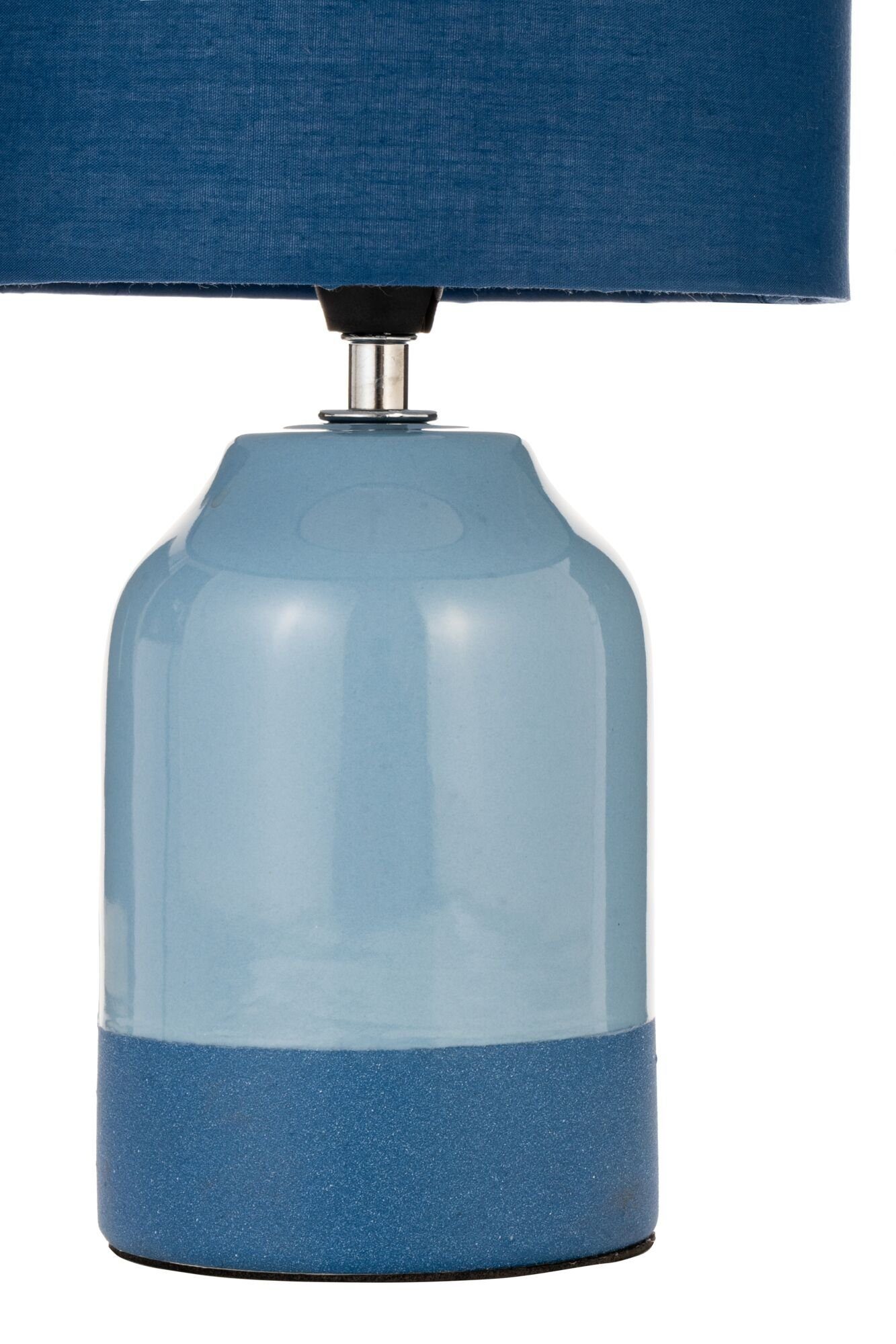 Sandy 230V E14 Pauleen Stoff/Keramik, Tischleuchte ohne blue/ Glow Leuchtmittel, max20W blue