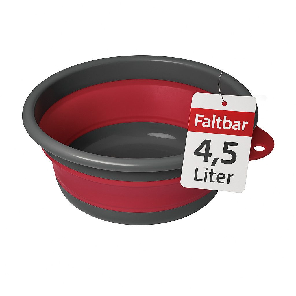 Thiru Waschschüssel - faltbare Spülschüssel - 4,5L - platzsparend günstig online kaufen