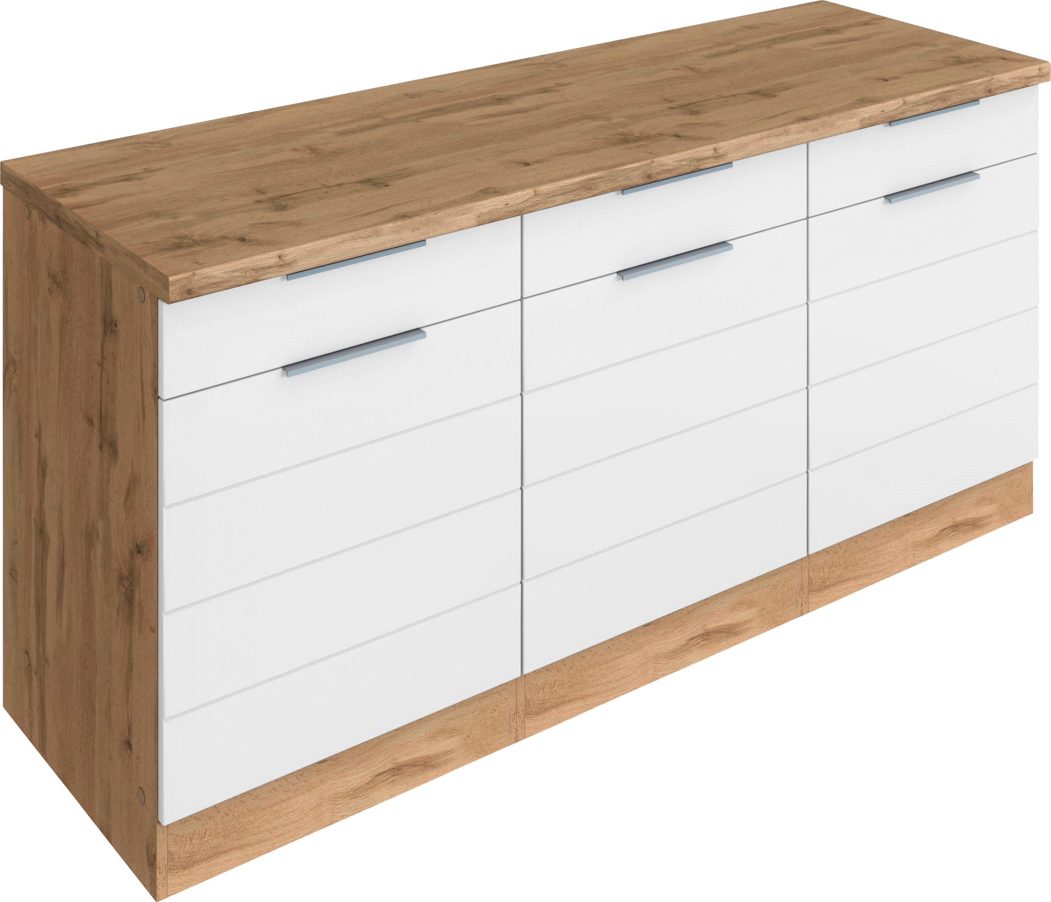 KOCHSTATION Unterschrank "KS-Luhe", 180 cm breit, für viel Stauraum, MDF-Fr günstig online kaufen