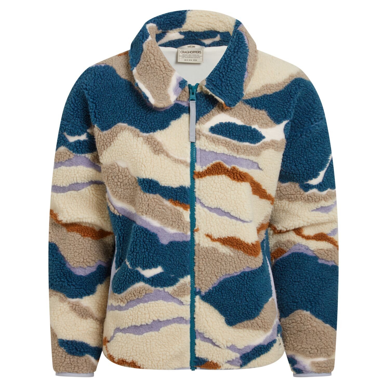 Craghoppers Trekkingjacke Craghoppers - Damen Microfleece Jacke Fleecejacke ULVI, bunt