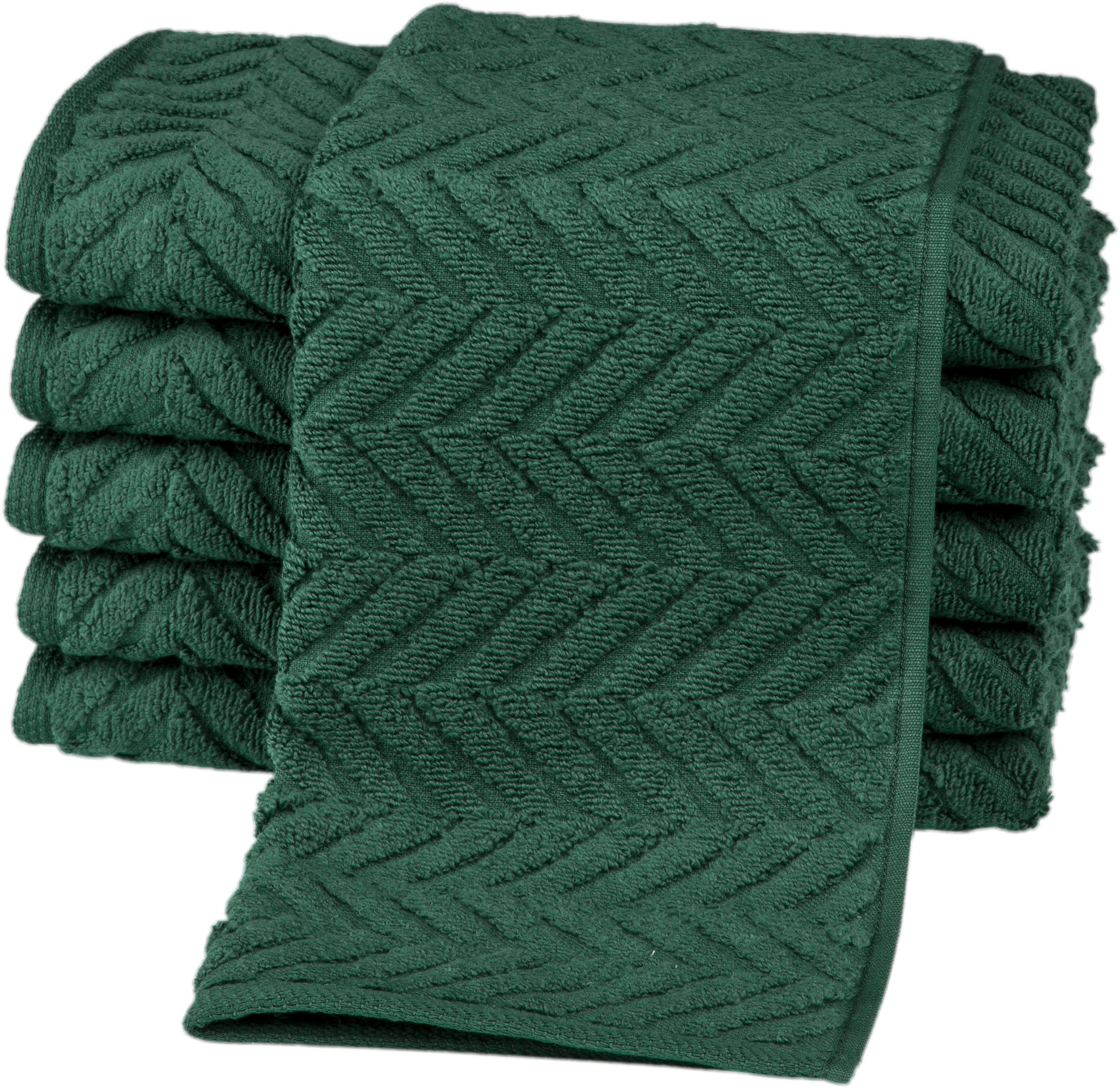 ROSS Gästehandtücher Sensual 9001, Frottier (6-St), 100% Baumwolle