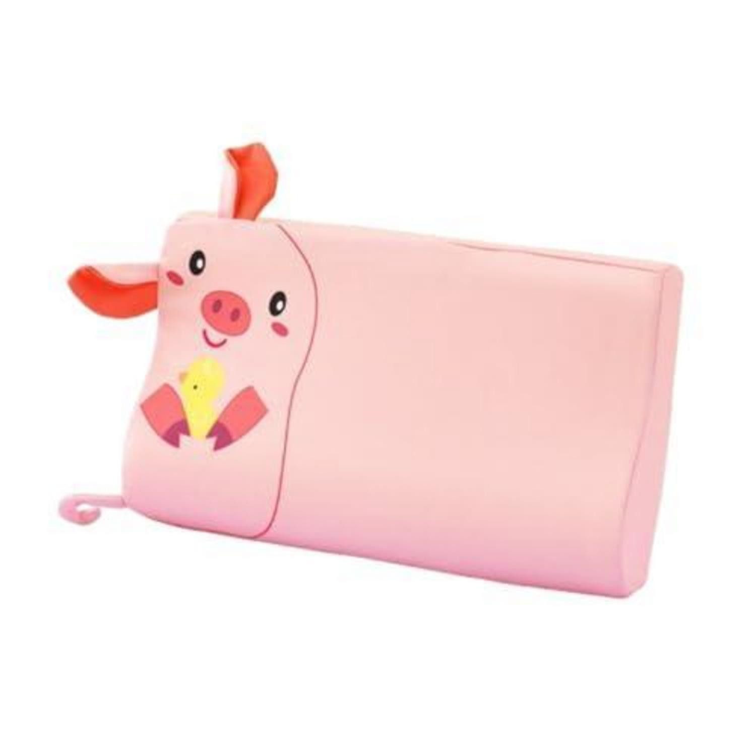 LuxusKollektion Gesundheitskissen Kinderkissen Tiere Kopfkissenbezug Schwein 45*27 cm