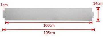 Green-split Beetbegrenzung 10er Set Rasenkanten Metall Alu/Zink 14cm hoch, 10m lang