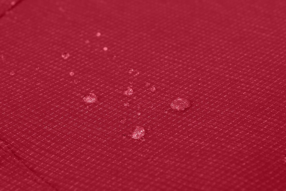 Bergson Outdoorhose PORI Doppel Zipp-Off mit T-ZIPP Damen Wanderhose, robust elastisch, Kurzgrößen, rot