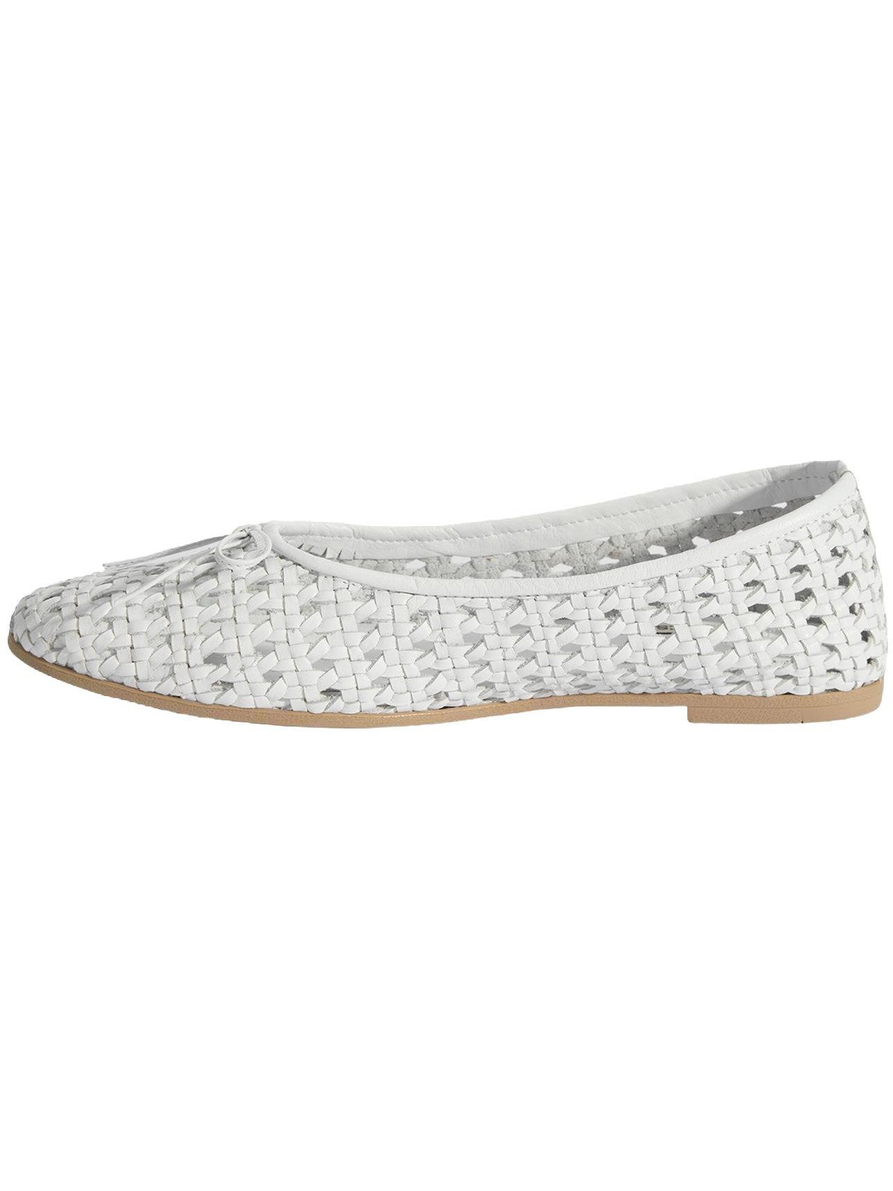 Desa Damen-Ballerinas – Obermaterial und Futter aus Leder, ohne Verschluss Ballettschuh