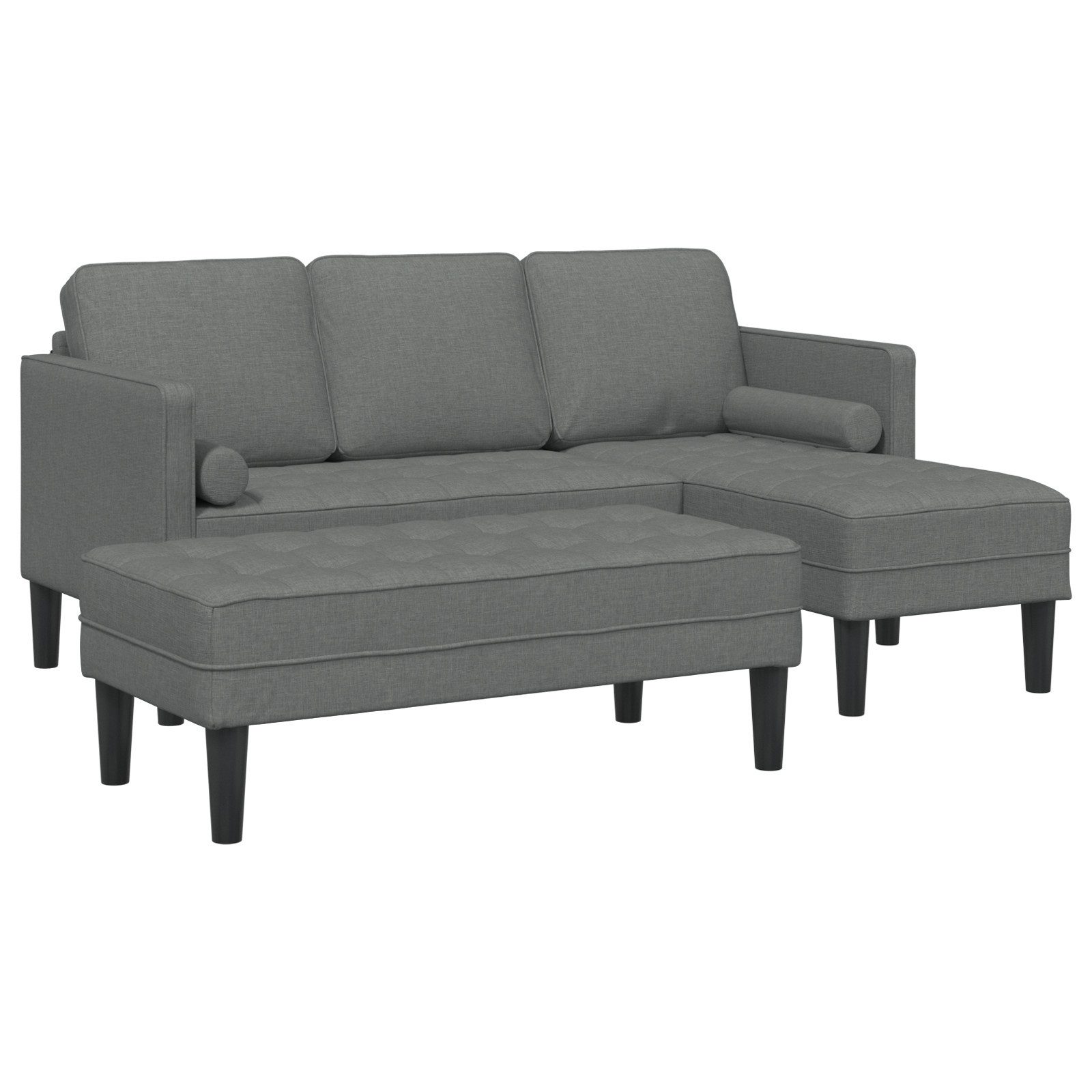 vidaXL Sofa 2-tlg. Sofagarnitur mit Kissen günstig online kaufen