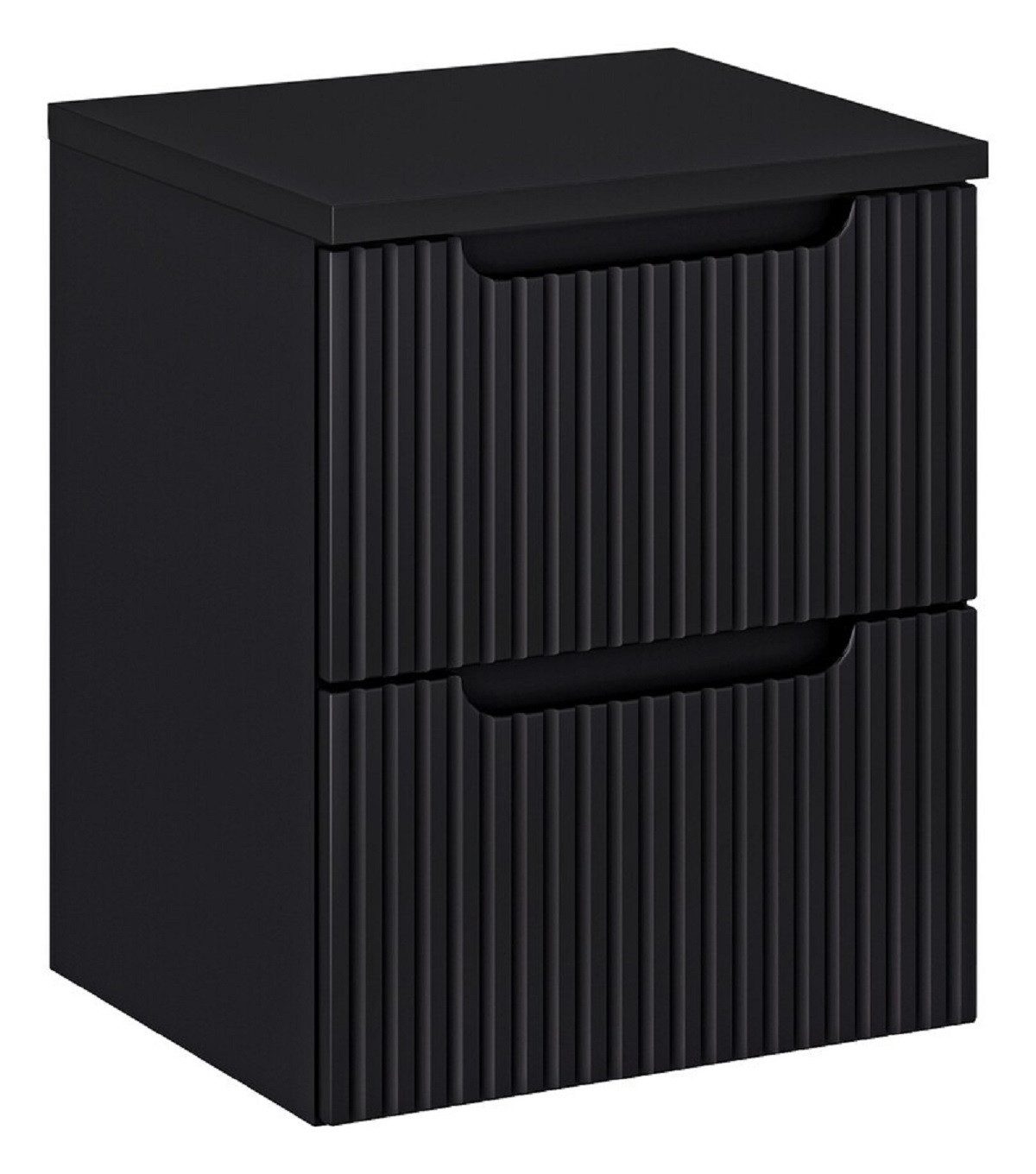 ROYAL24_MARKT Waschbeckenschrank Nova Black N BM122 - Waschbeckenunterschrank 2 Schubladen 80,60,50 cm (Waschbeckenunterschrank, 2-St., Premium - Nova Black N) Premium – Schick – Makellos.
