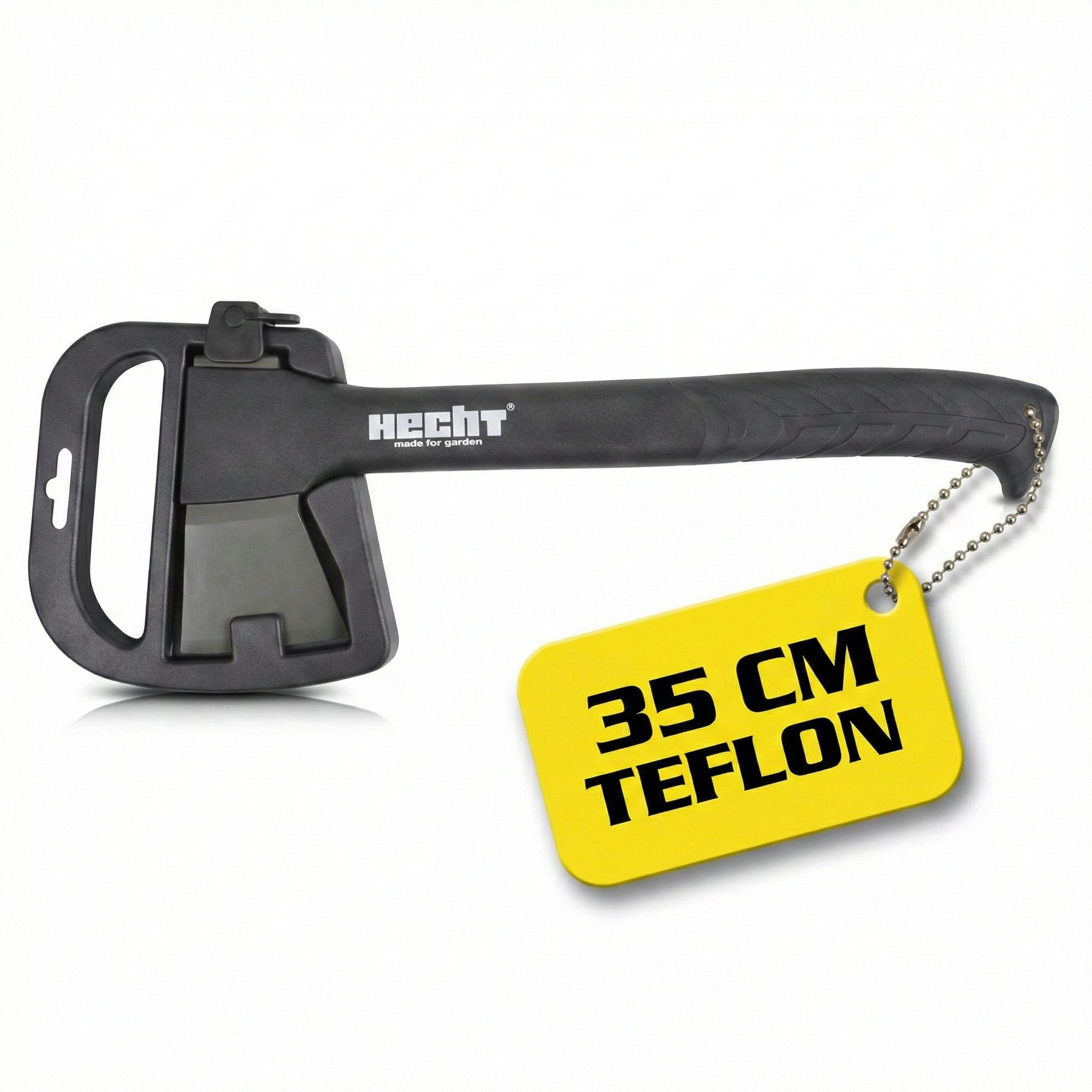 Hecht Universalaxt 35 cm Länge 570 Gramm Teflon beschichtet, 35 cm Länge, mit Schutzkappe