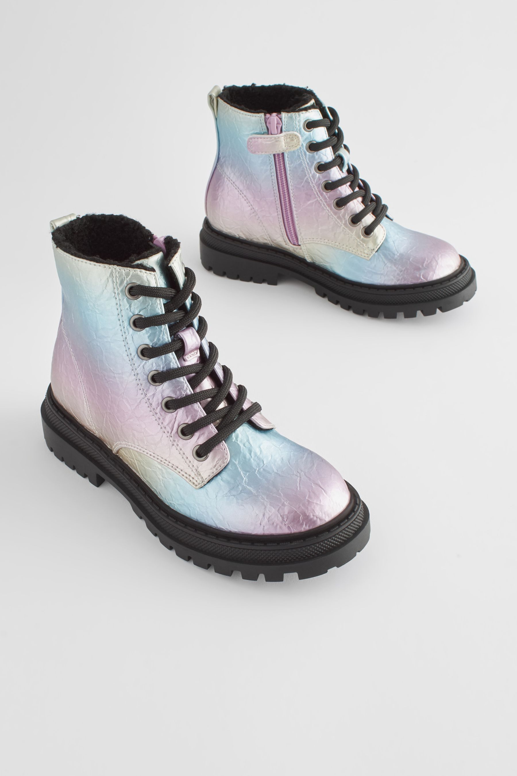 Next Warm gefütterte Schürstiefel Schnürstiefelette (1-tlg) günstig online kaufen