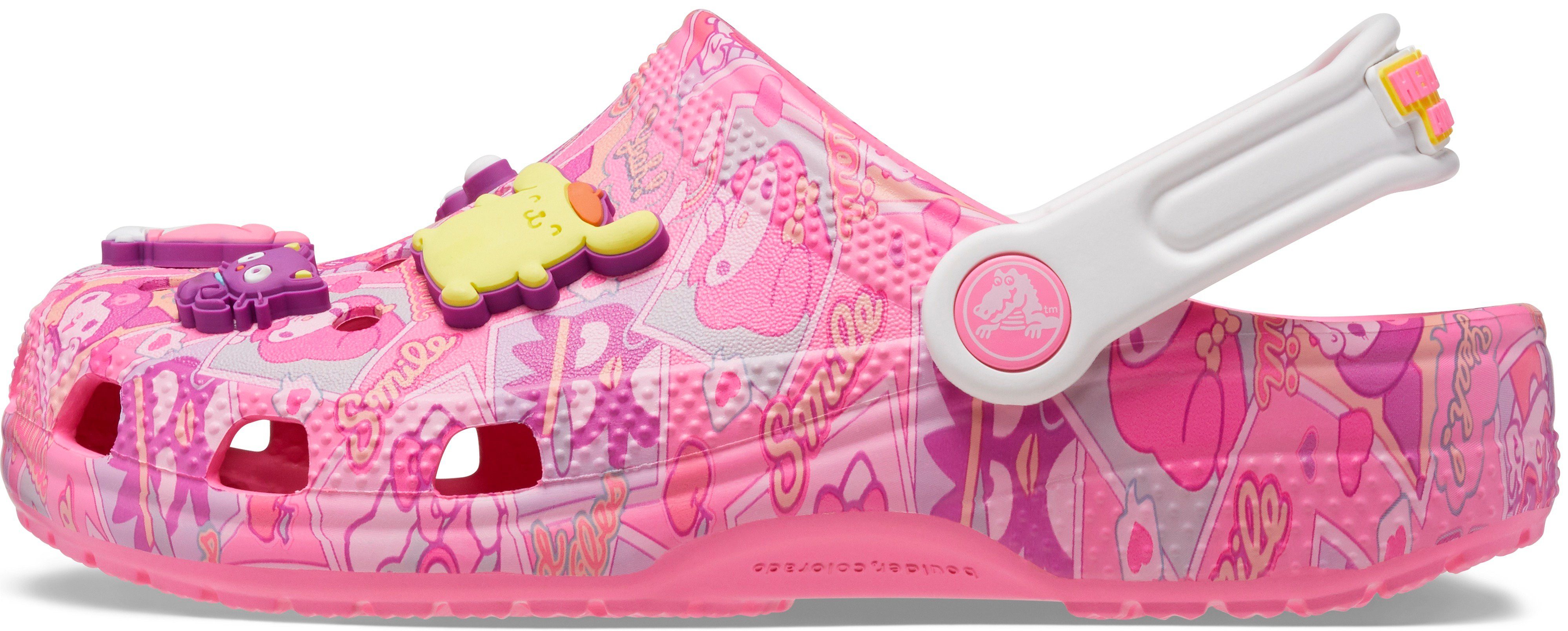 Crocs Classic Hello Kitty Clog mit Motiven Kitty Hello Hausschuh T