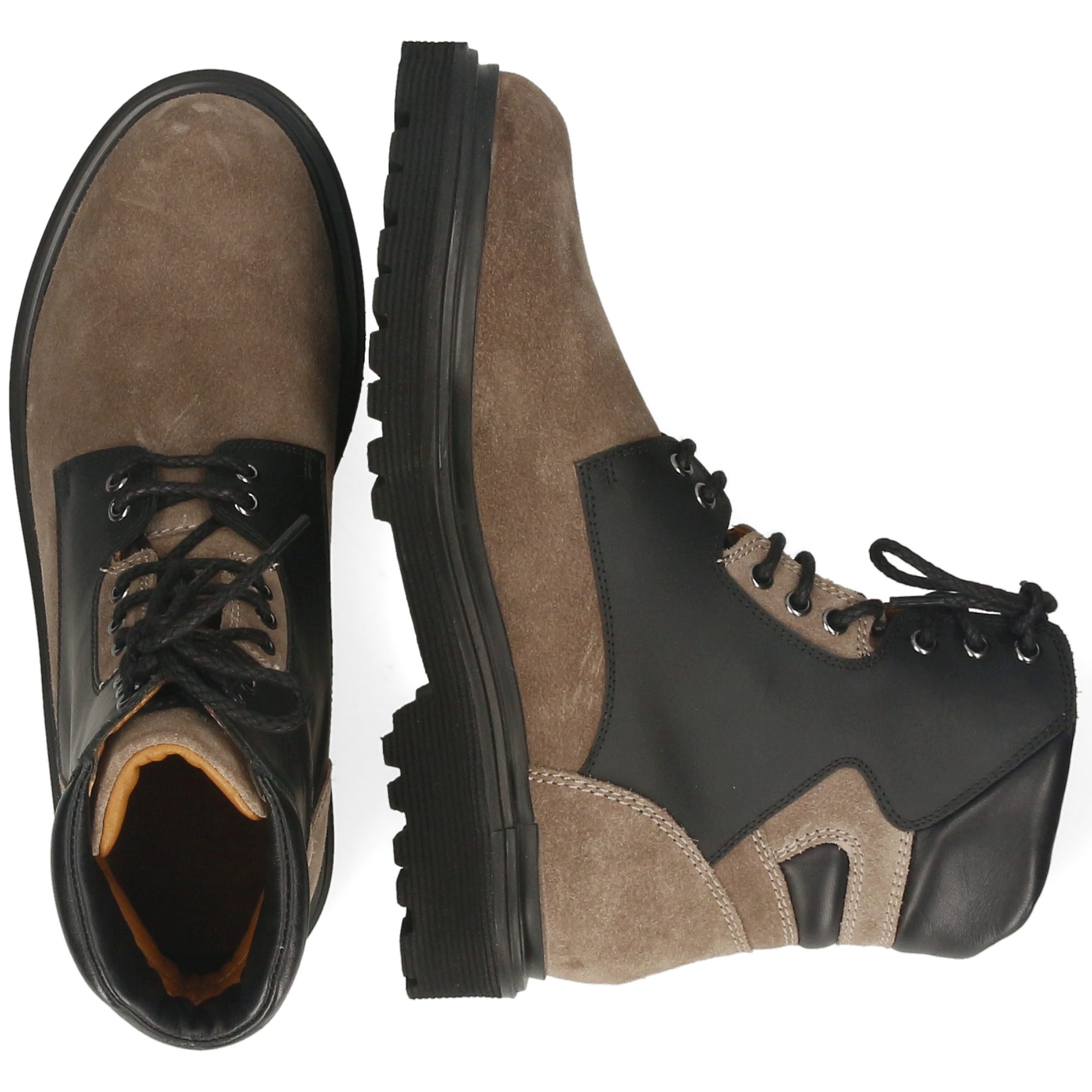 Melvin & Hamilton Matteo 8 Leder-Schnürstiefeletten für Herren Stiefelette Plateausohlen, Echtes Leder