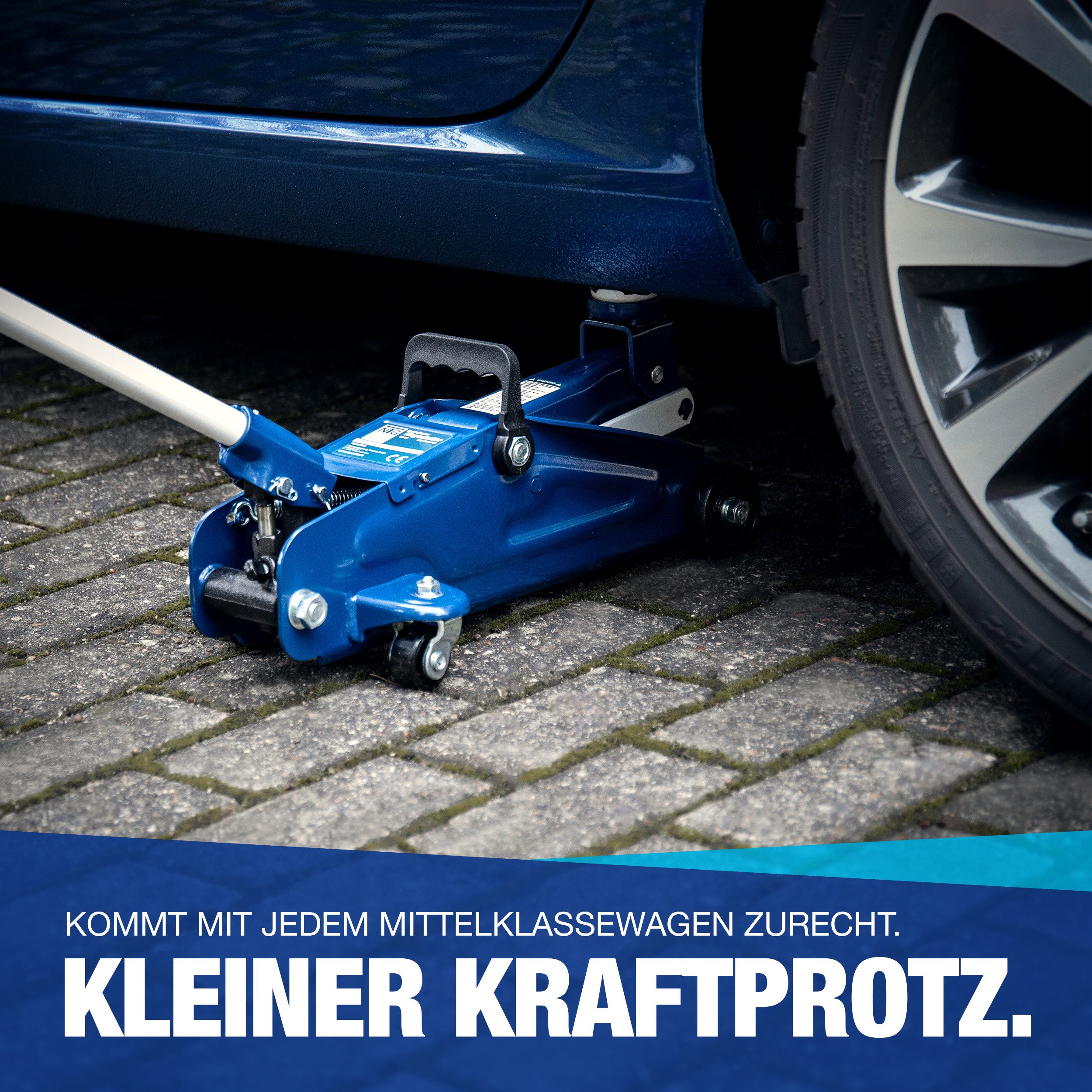 NTG Nutzfahrzeug Technik GmbH Wagenheber Hydraulisch 2to 2000kg 130-330 mm KFZ PKW Werkstatt Rangierwagenheber – Bild 4 von 5