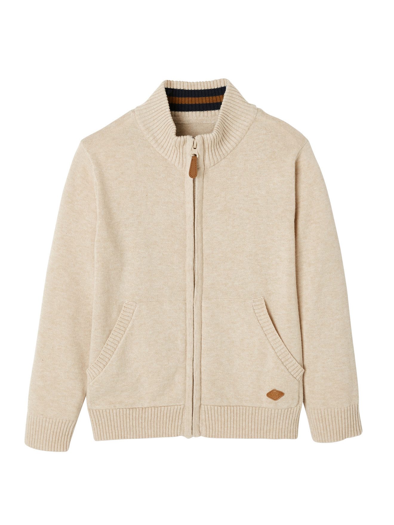 vertbaudet Cardigan Jungen Cardigan, Stehkragen