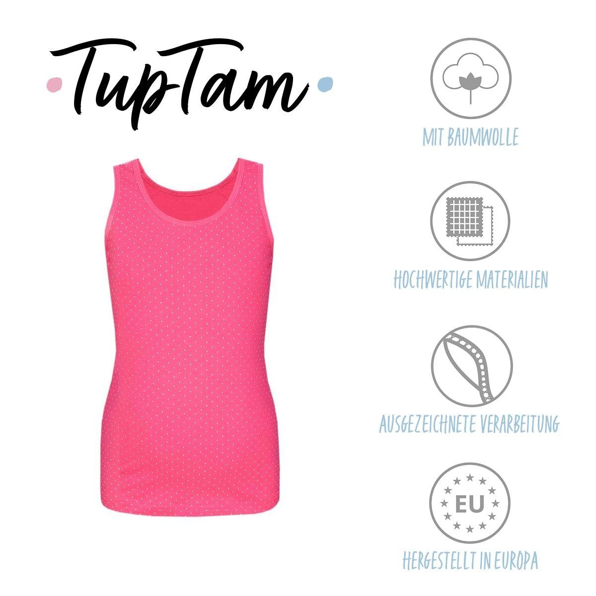 TupTam Unterhemd TupTam Mädchen Baumwolle Unterhemd 5er Pack Tank Top Ärmellos Kinder