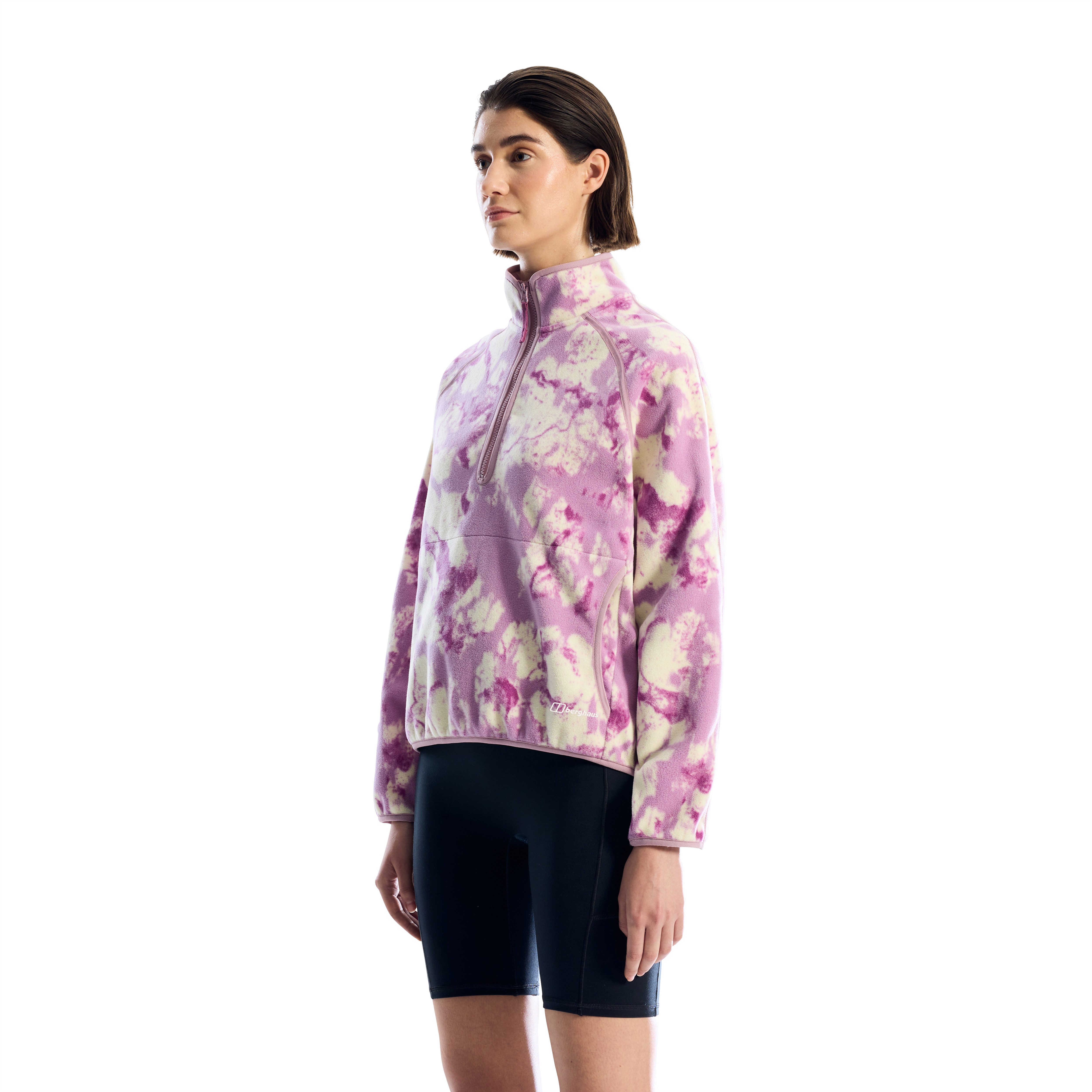 Berghaus Strickfleece-Pullover BAMBURGH HZ FLEECE AF aus Polyester, mit Rundhalsausschnitt, für Sportmode und Outdoormode