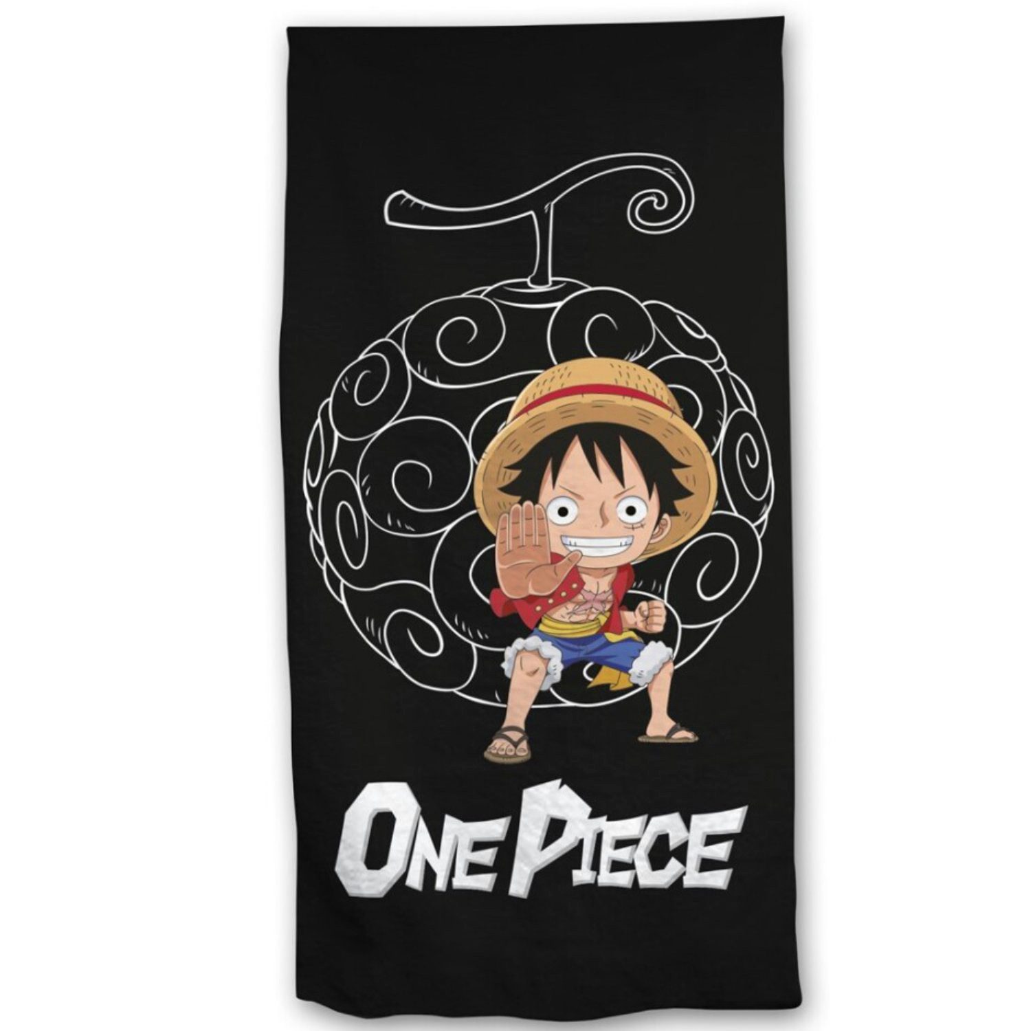 One Piece Anime Strandtuch One Piece Monkey D Ruffy Mikrofaser Strandtuch Handtuch Badetuch, 70x140 cm