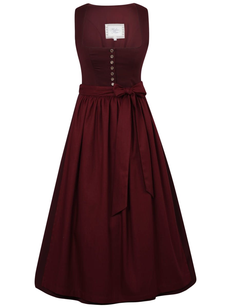 Madame Marie Dirndl Dirndl Lyrielle 75cm Länge kastanienrot