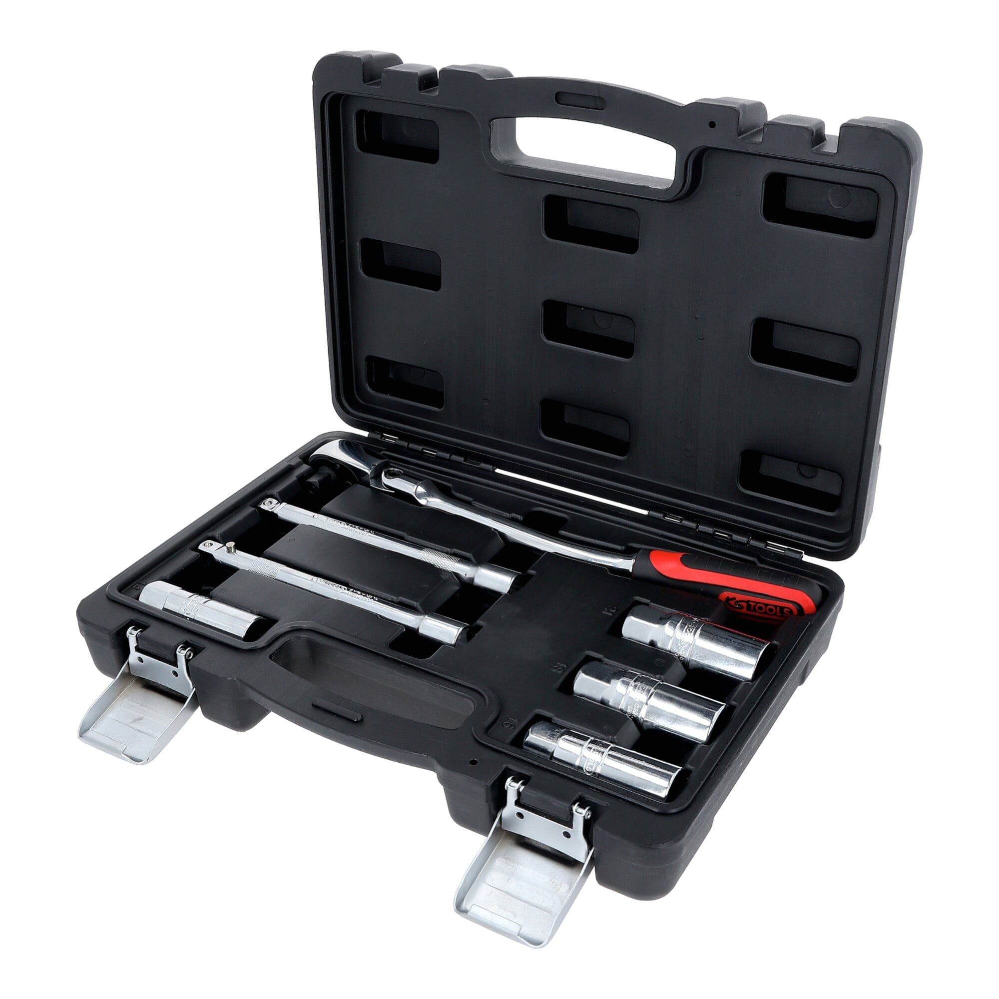 KS Tools Zündkerze KS Tools 3/8" CHROMEplus Zündkerzen-Service-Satz, 7-teilig
