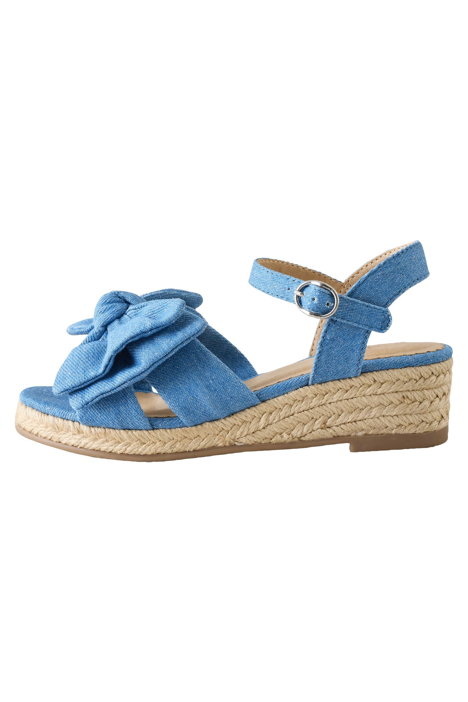 Next Sandaletten mit niedrigem Keilabsatz und Schleife Keilsandalette (1-tlg)