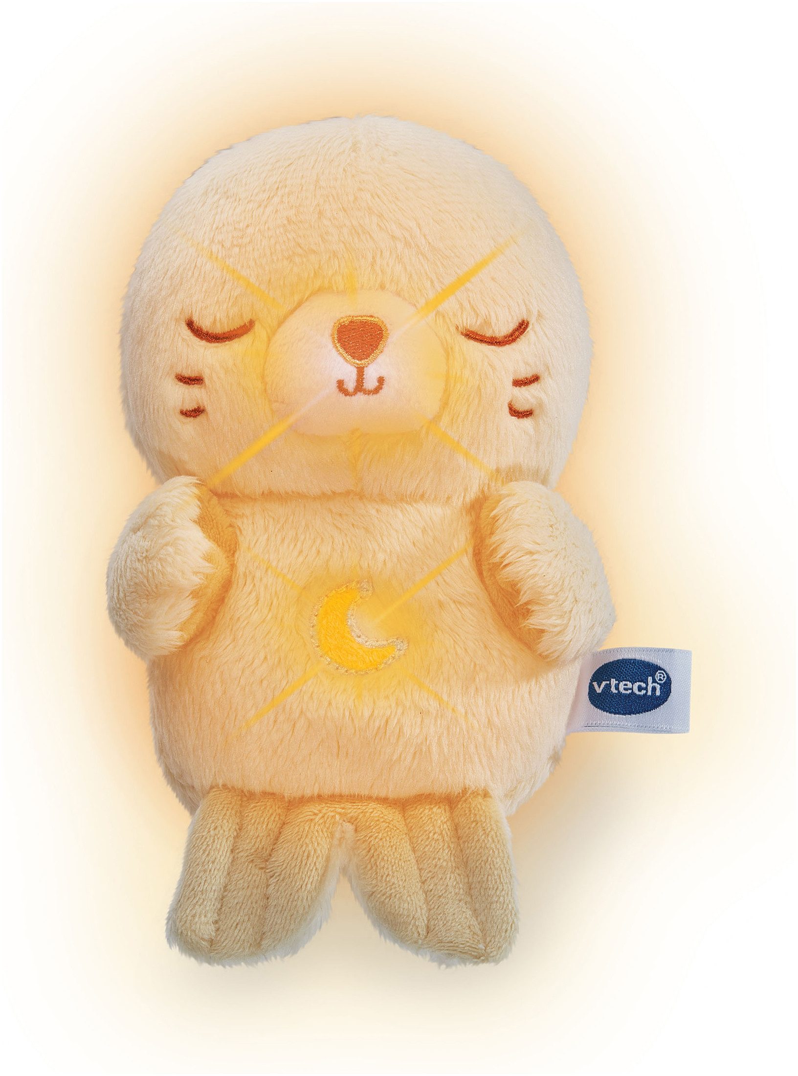 Vtech® Plüschfigur Vtech Baby, Kuschel-Robbi, Einschlafhilfe mit Naturgeräuschen und klassischer Musik