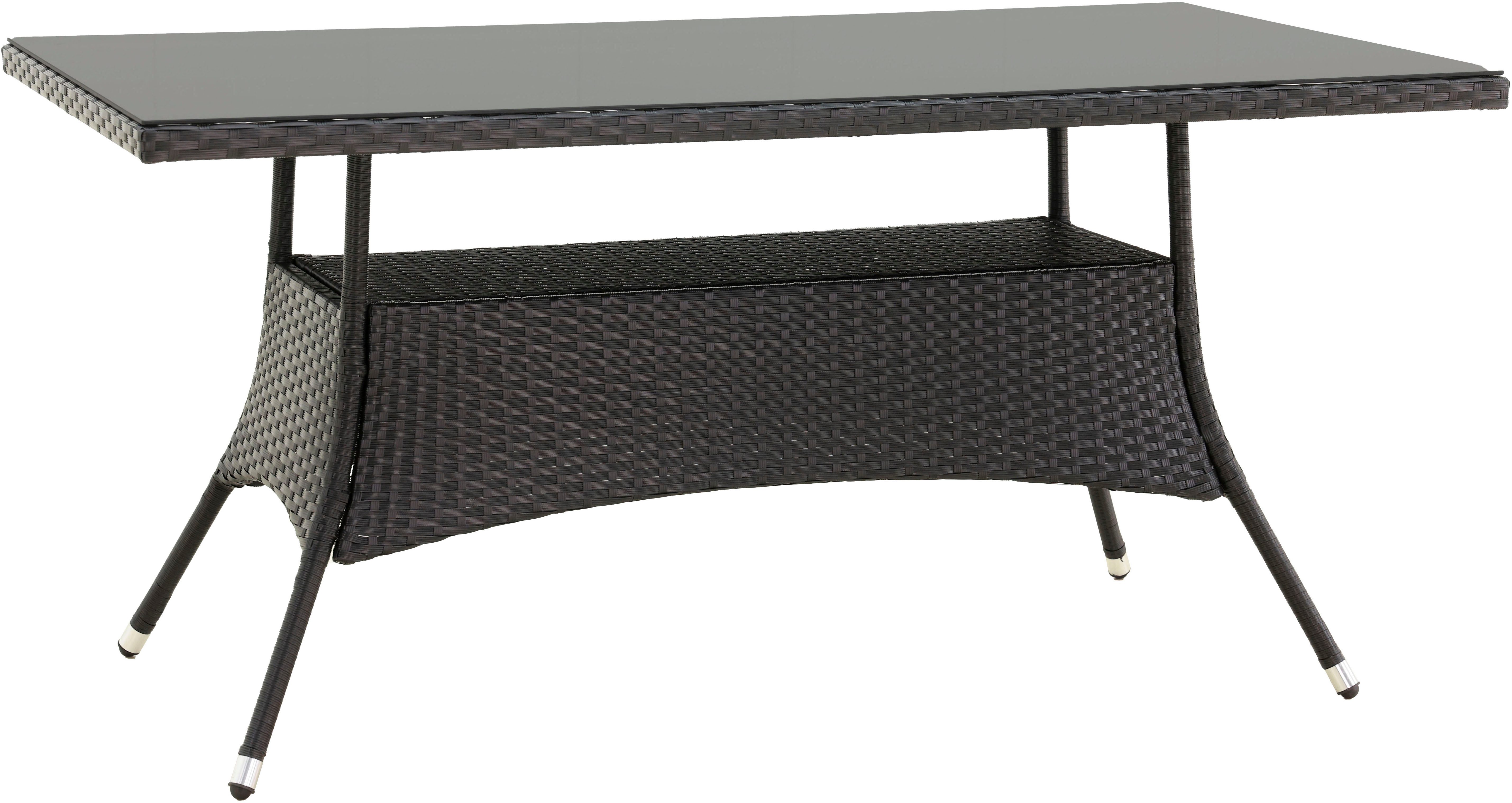 KONIFERA Garten-Essgruppe Mailand, (Set, 19-tlg., 6x Sessel, 6x Sitzauflagen, 6x Rückenauflagen, 1x Tisch), 6 Sessel, 6 Sitz,- und 6 Rückenkissen, 1 Tisch, 1 Gratis Schutzhülle