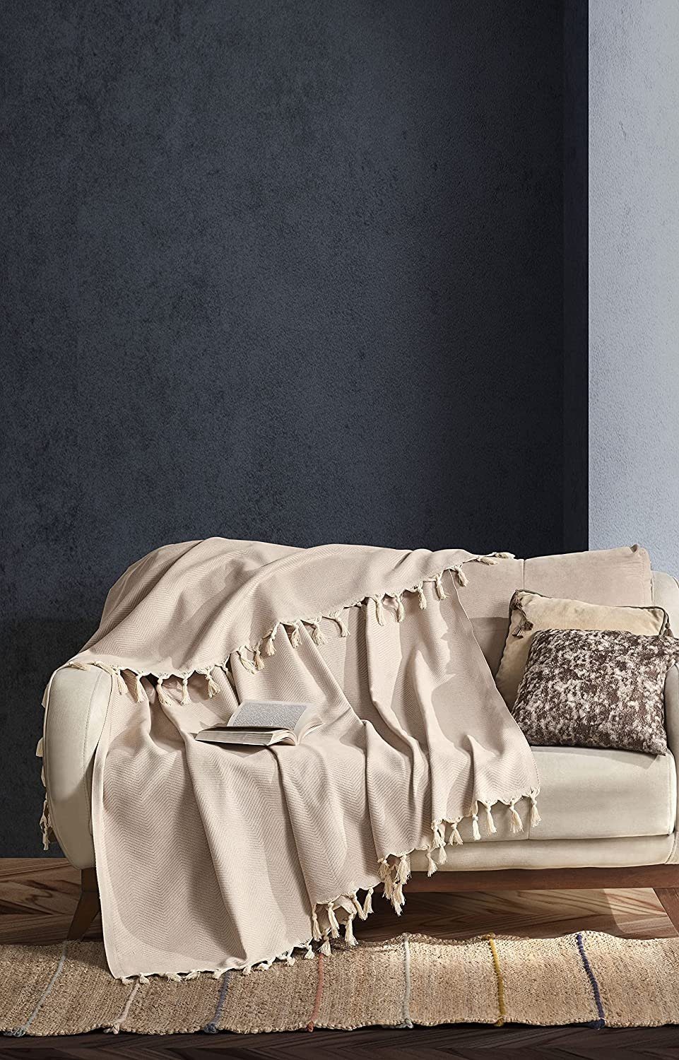 Tagesdecke »BOHORIA® Tagesdecke "Tulum" - Bettüberwurf Wohndecke Sofadecke,  extra-groß 170 x 230 cm«, BOHORIA, 100% Baumwolle online kaufen | OTTO