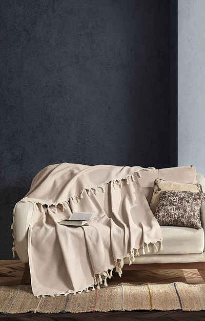 Tagesdecke »BOHORIA® Tagesdecke "Tulum" - Bettüberwurf, extra-groß 170 x 230 cm«, BOHORIA, 100% Baumwolle