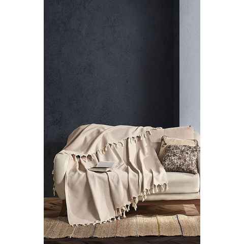 Tagesdecke BOHORIA® Tagesdecke "Tulum" - Bettüberwurf, extra-groß 170 x 230 cm, BOHORIA, Kann für Bett, Sofa, Stuhl, Outdoor und Indoor genutzt werden.