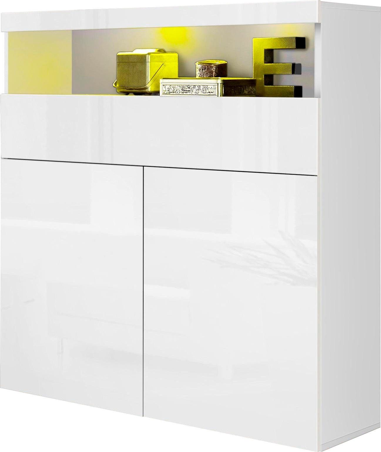 Highboard Schrank, Hochschrank, Hochkommode