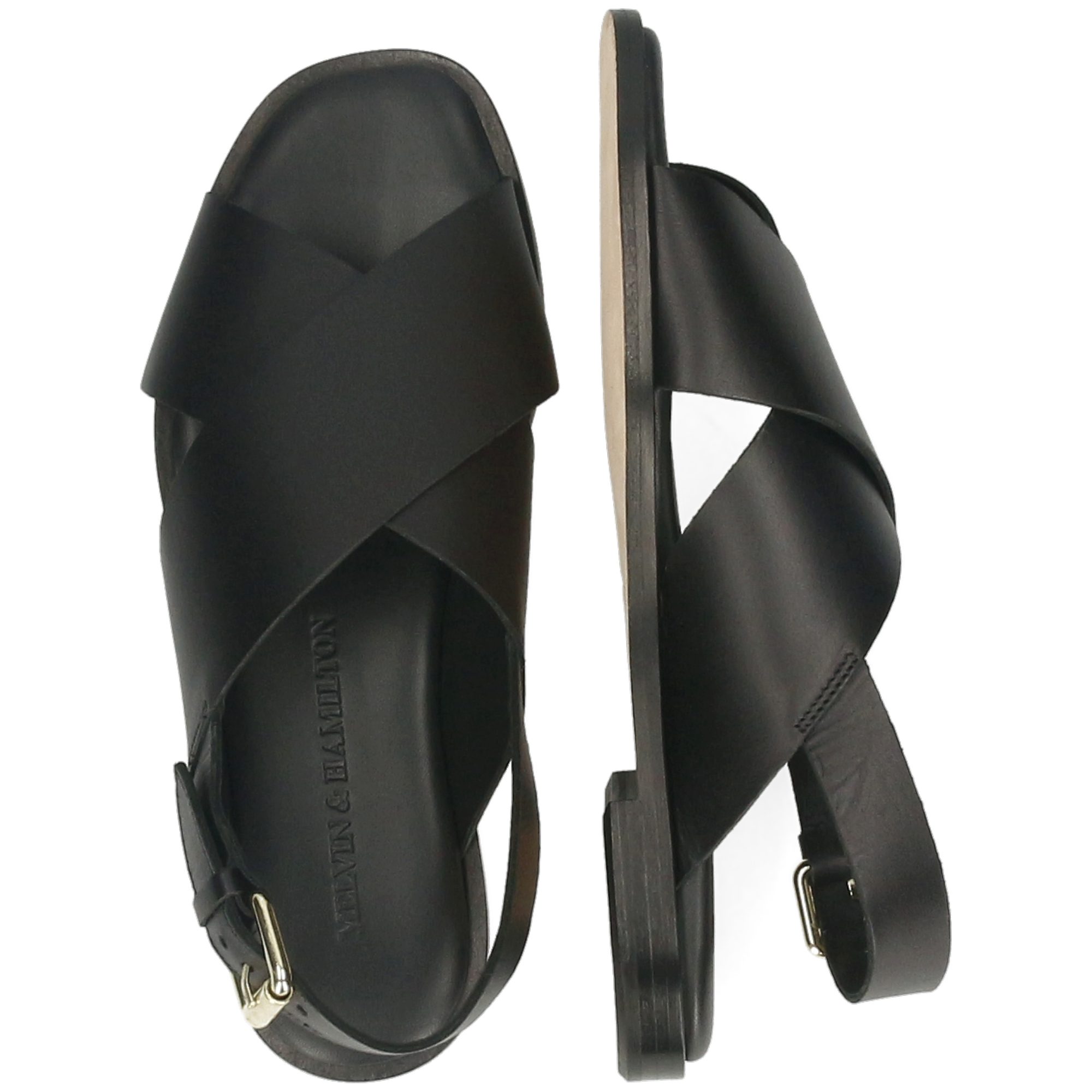 Melvin & Hamilton Elodie 81 Leder-Sandalen für Damen Sandale Flache Absätze, Echtes Leder