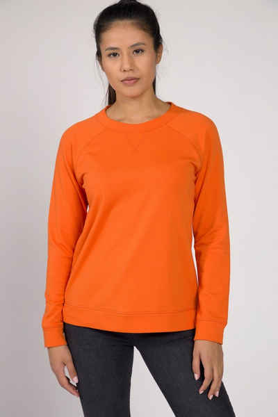 Gina Laura Sweatshirt Sweater extraweich Rundhals Raglan-Langarm