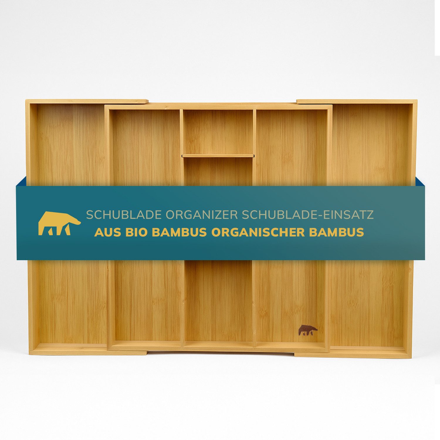 Roxlin Besteckkasten Bambus Besteckkasten Messerhalter Schubladen Organizer günstig online kaufen