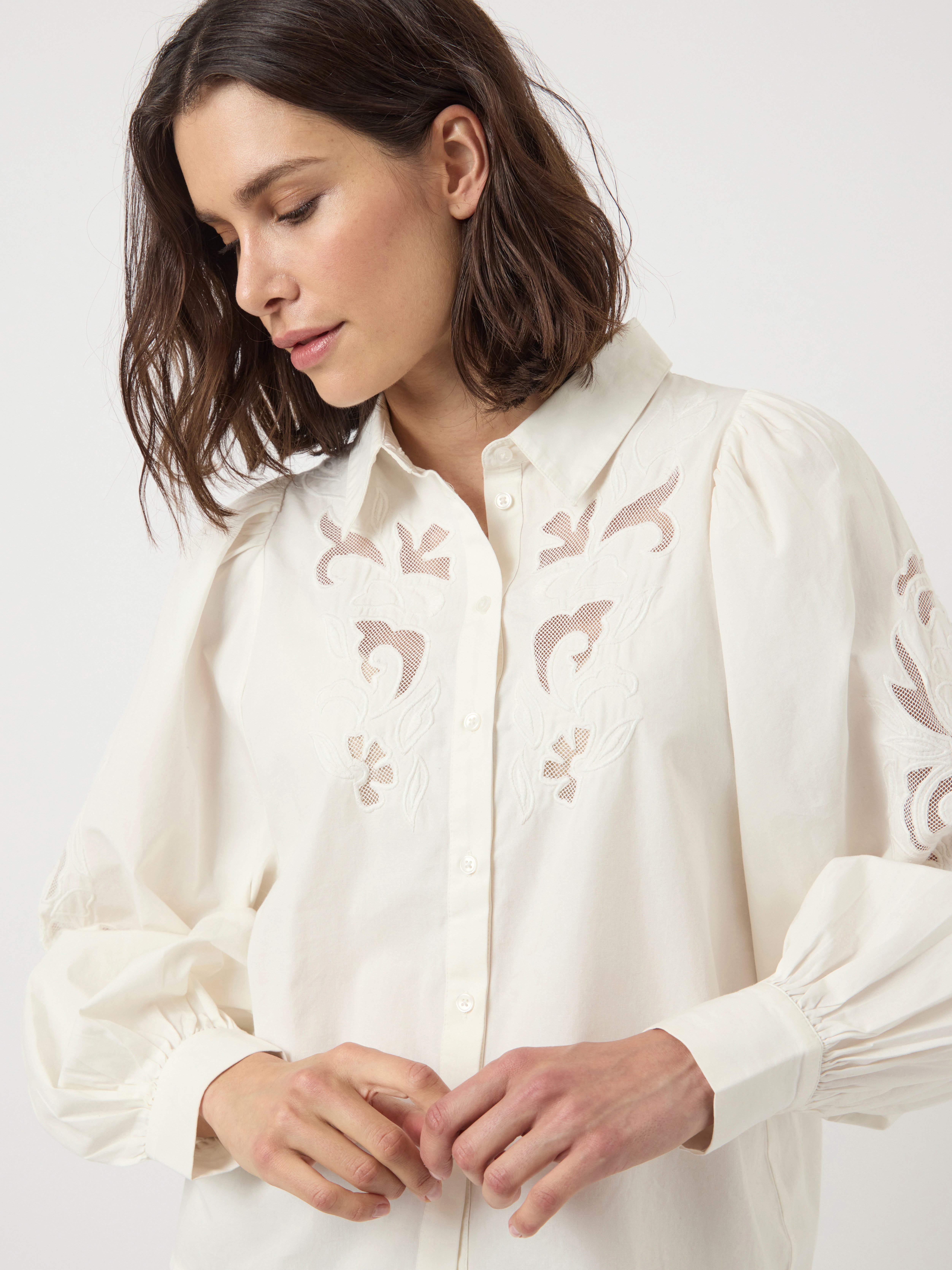 Y.A.S Spitzenbluse YASZIMIA LS SHIRT S. NOOS günstig online kaufen