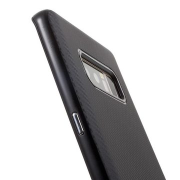 König Design Handyhülle Samsung Galaxy S6 Edge, Samsung Galaxy S6 Edge Handyhülle Backcover Schwarz