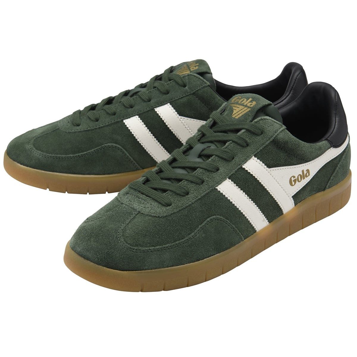Gola Atlas 2026 (Wildleder) grün/offwhite/schwarz Herren Sneaker