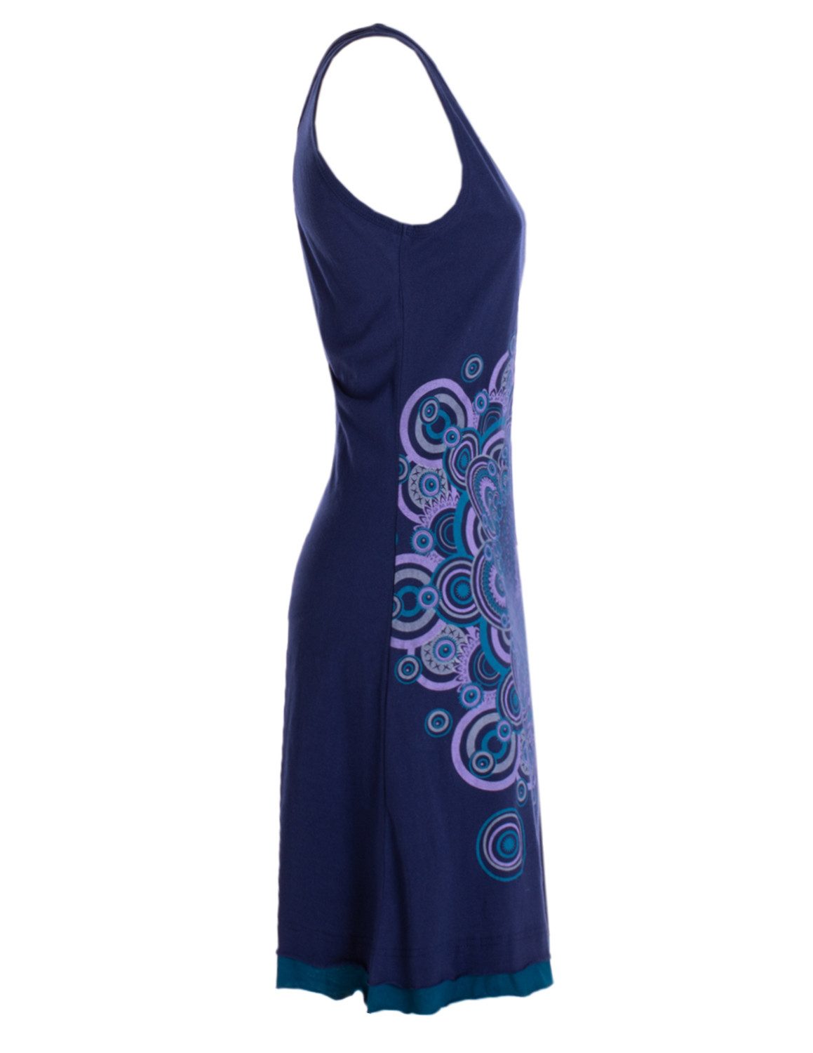 Vishes Sommerkleid Trägerkleid Hippie Mandala Print Baumwolle Alternative Mode, Boho, Hippie, Ethno, Festival – Bild 3 von 4