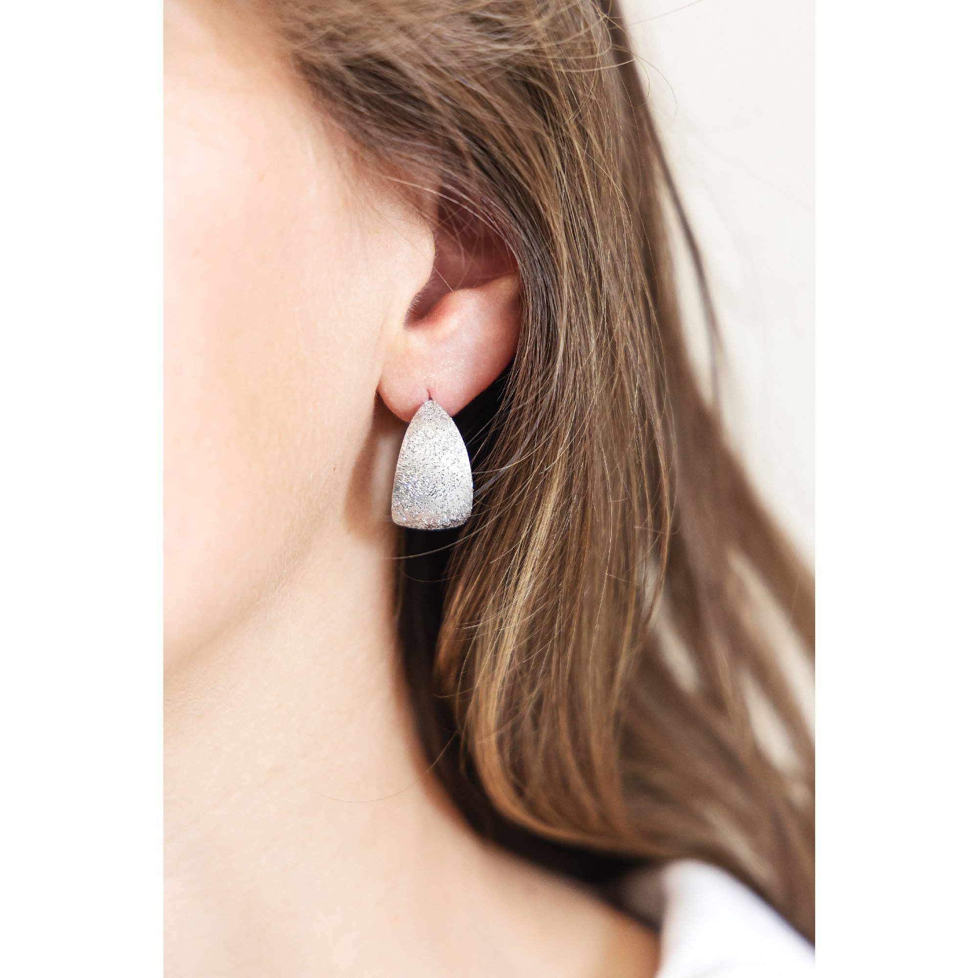 CELESTA Paar Creolen 925 Silber diamantiert