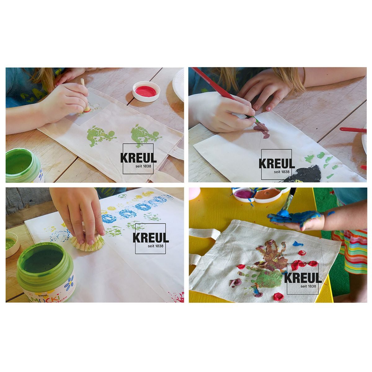 C. KREUL Fingerfarbe KREUL Stoff Fingerfarbe MUCKi weiß 150ml Dose