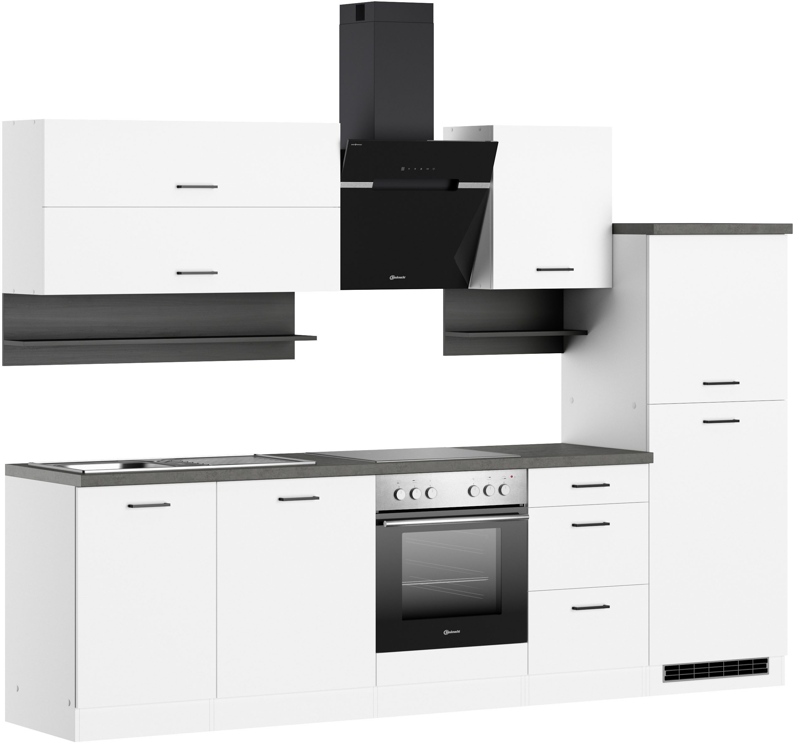 KOCHSTATION Küchenzeile Betty, Breite 280 cm, mit E-Geräten von Bauknecht