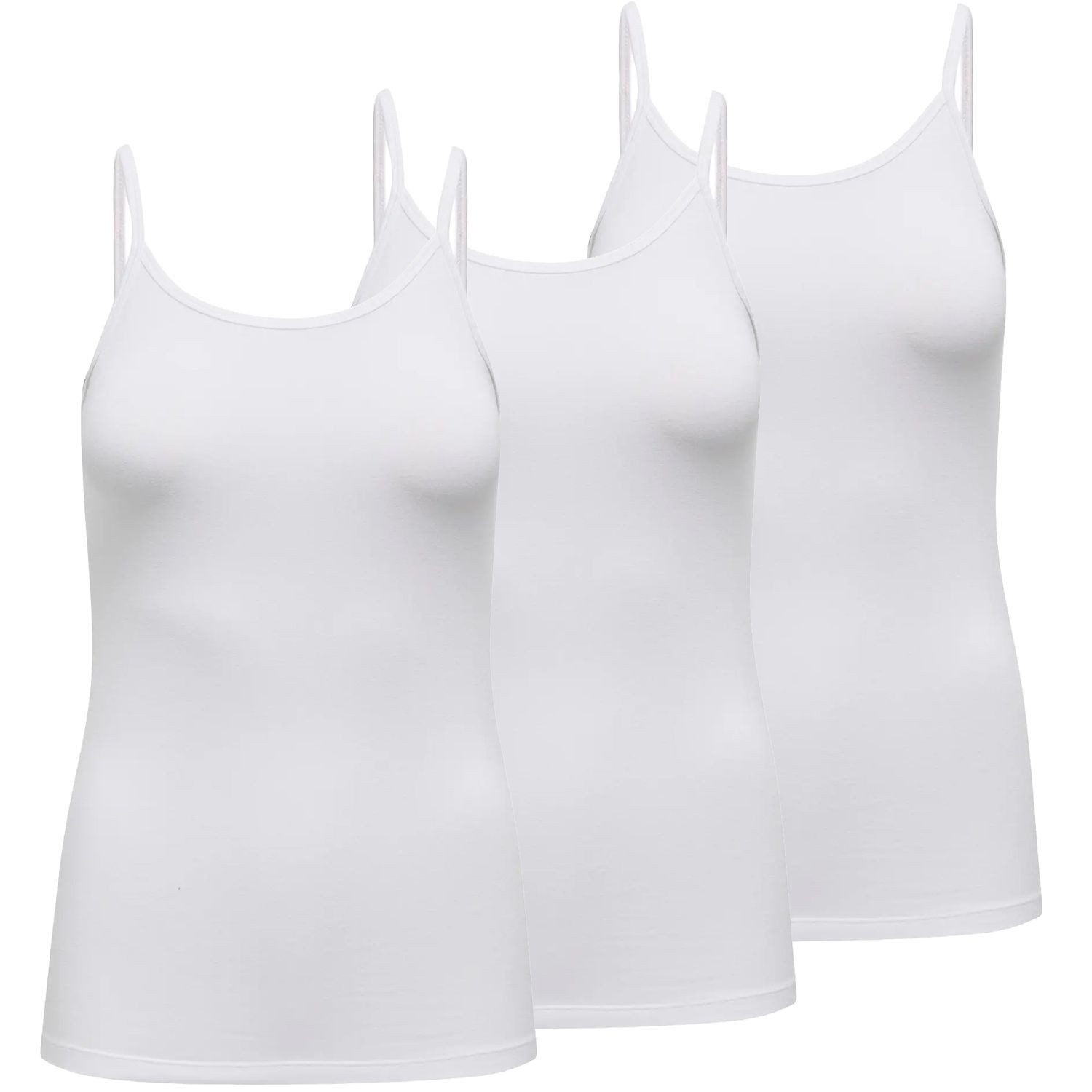 JDY Spaghettitop MILA (Set) Basic Top aus sehr weichem Material im 3er SPARPACK