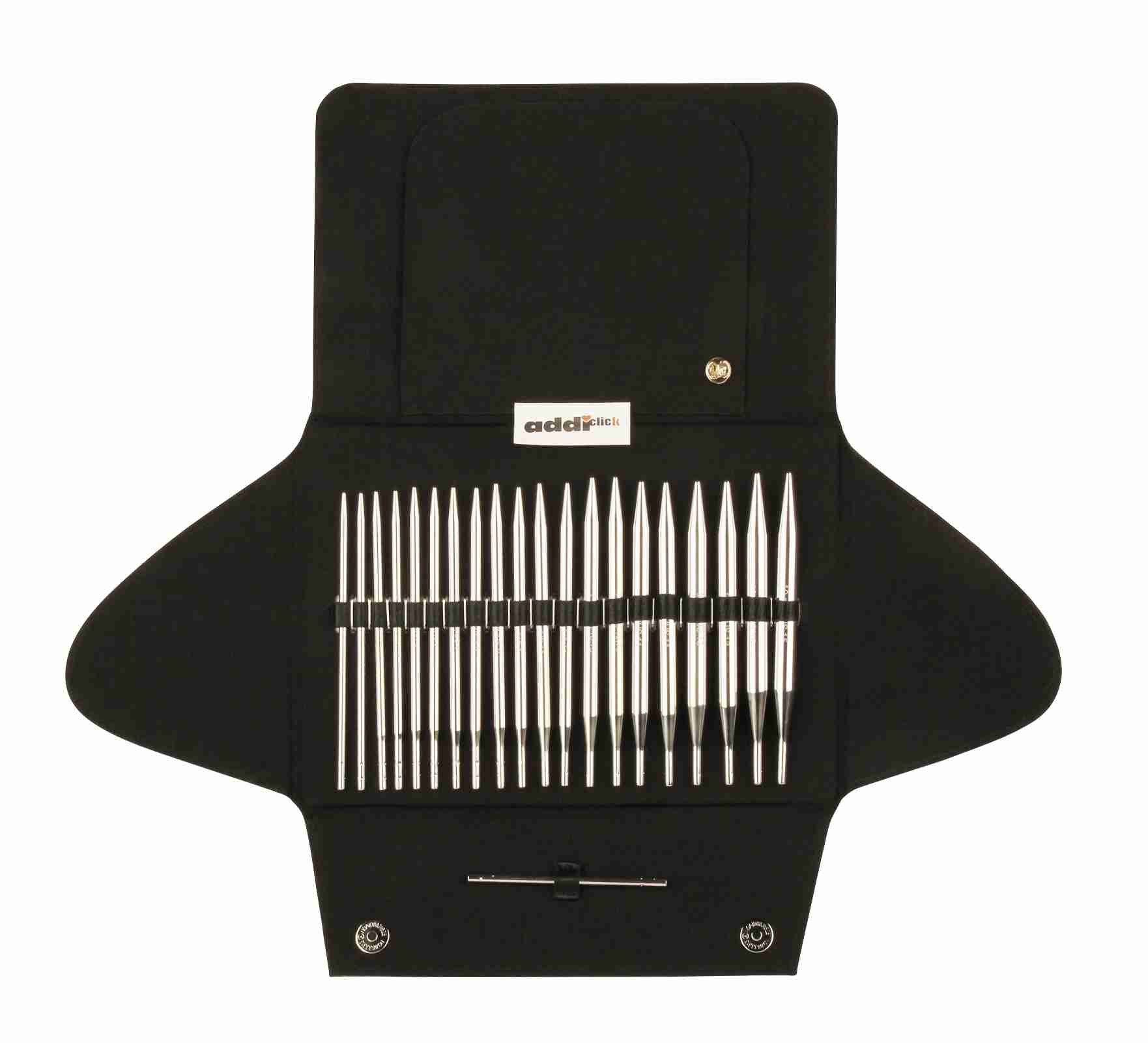 addi Вязальные спицы addi-click Nadelspitzen Set Metall
