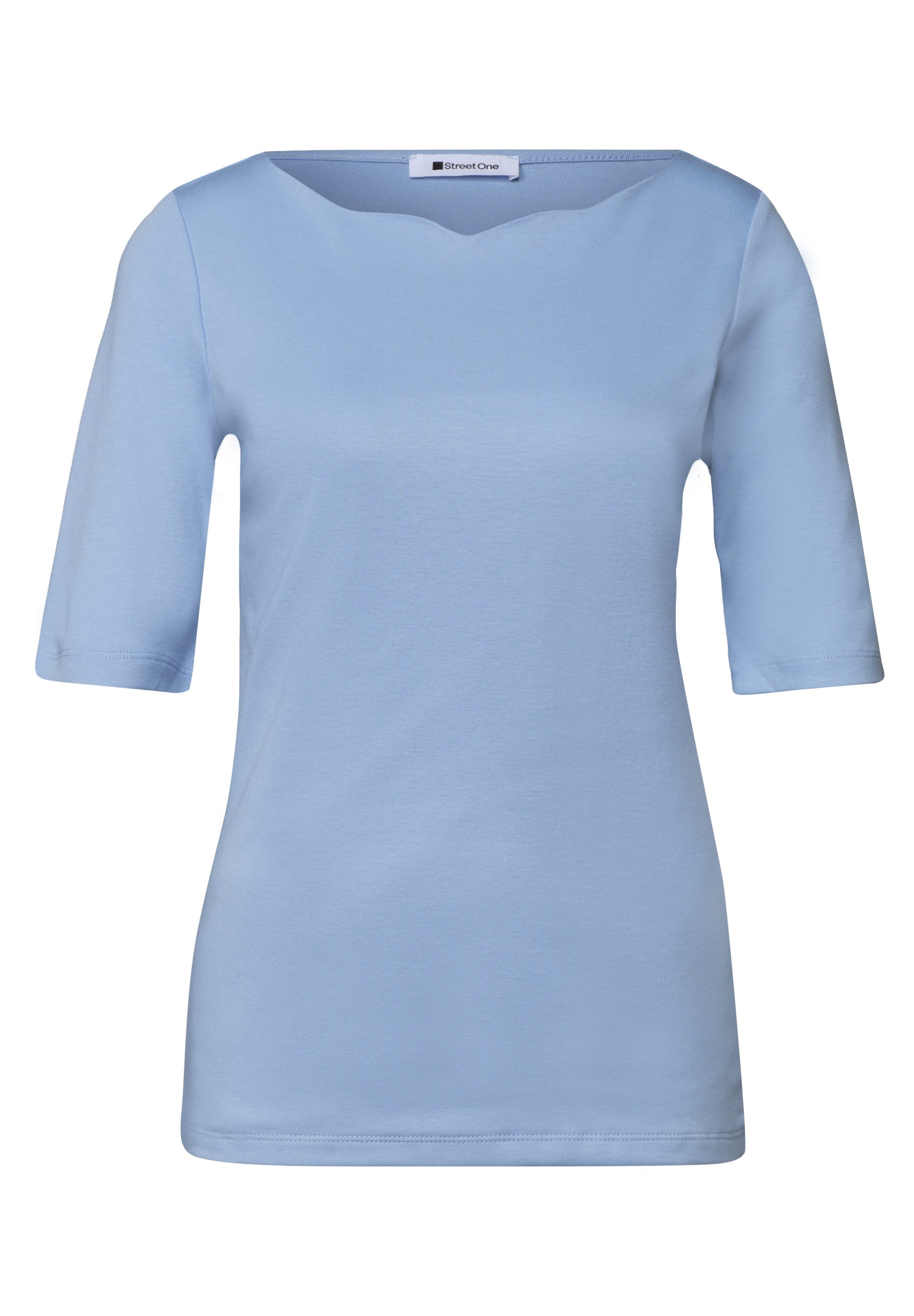 STREET ONE T-Shirt in Unifarbe – Bild 4 von 5