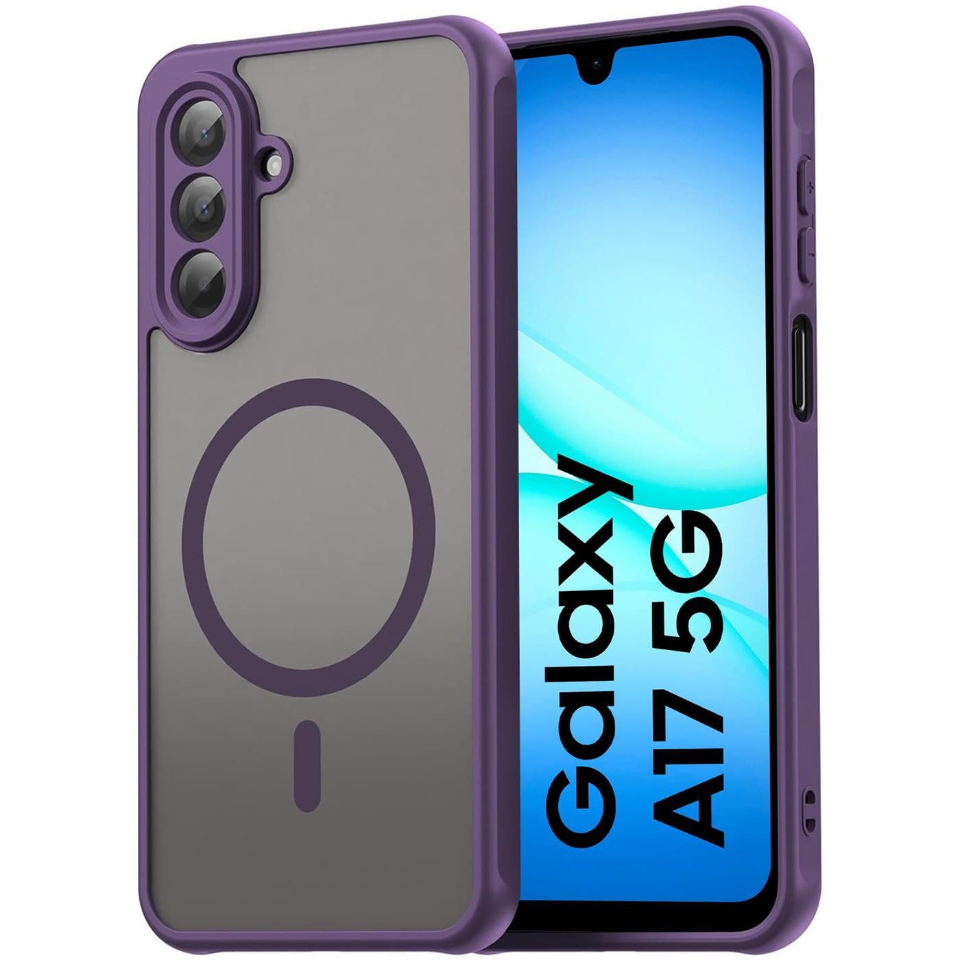 CoolGadget Handyhülle für Samsung Galaxy A17 5G, Kamera Schutz Hülle Silikon Hard Case Schutzhülle für Magsafe Zubehör
