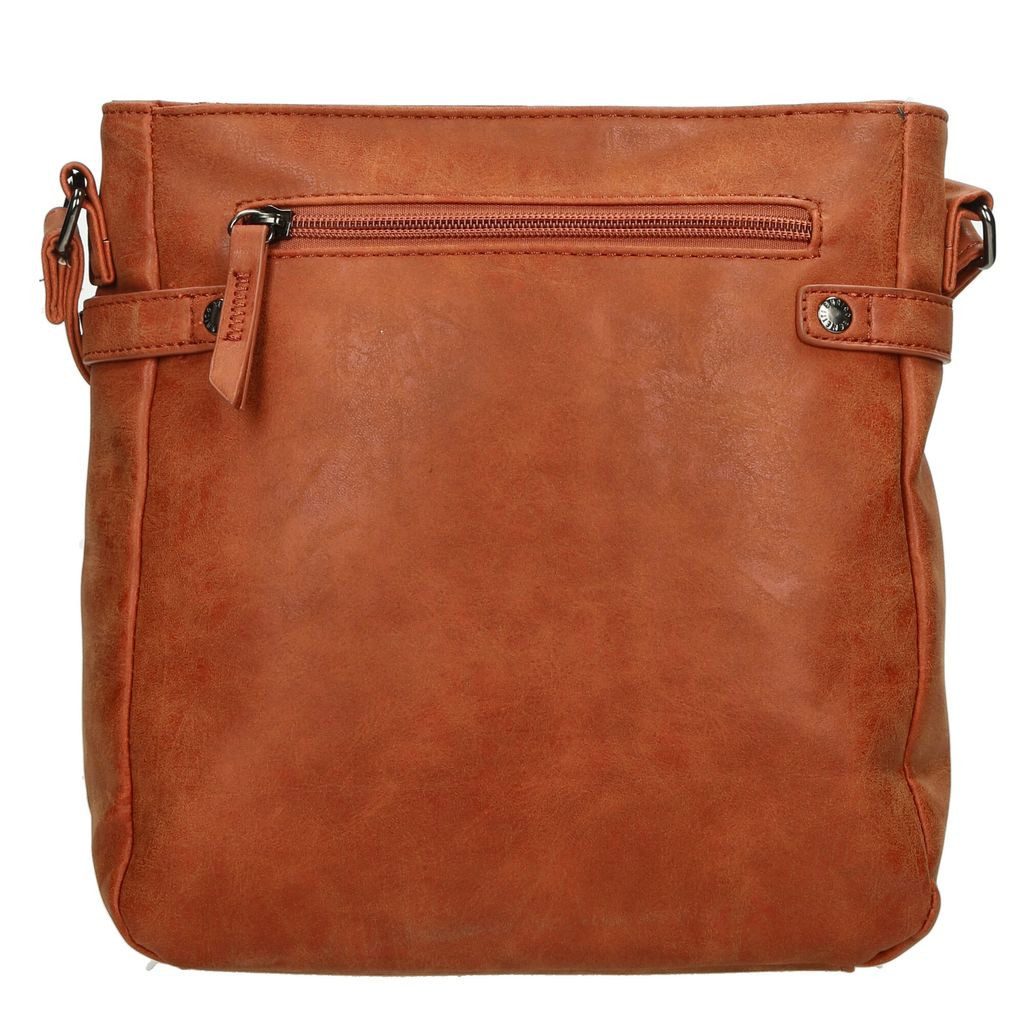 Christian Wippermann Umhängetasche Damen Tasche Schultertasche Umhängetasche Crossover Bag (einzeln), Leder Optik Handtasche Schwarz