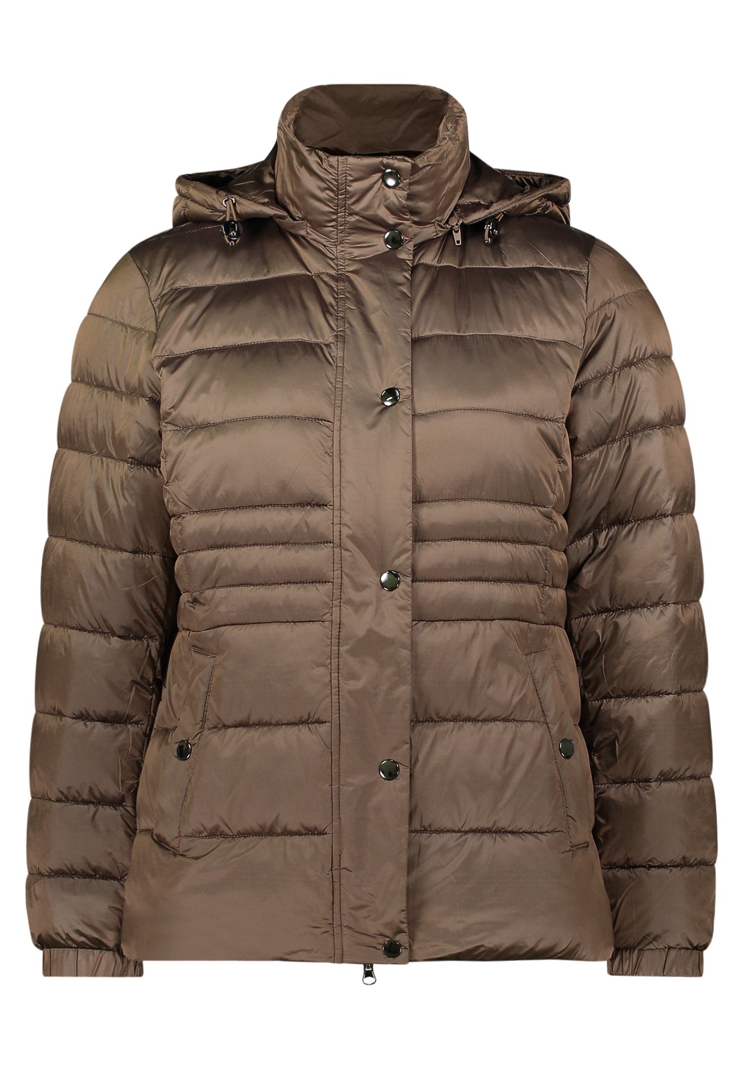 Cartoon Steppjacke Damen mit abnehmbarer Kapuze günstig online kaufen